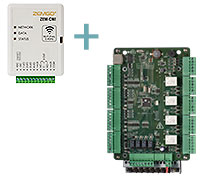 Connection with Access Control Panel (2 Doors)